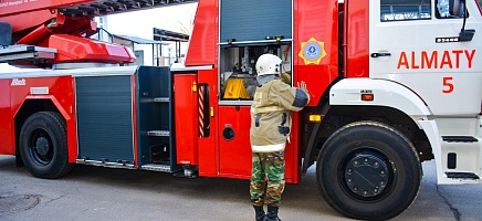 Архивте өрт сөндірушілер оқу-жаттығу өткізді фото галереи 6